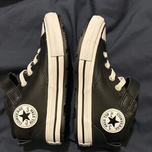 Converse Kids Black and White High-Top Sneakers